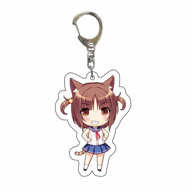 Двусторонний аниме брелок-подвеска Nekopara Chocolate & Vanilla Custom Design