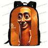 Tung Tung Tung Sahur Backpack 17 Inch - Large Capacity Lightweight School Bag with Funny, Orange & -friendly Design, Zipper Clos