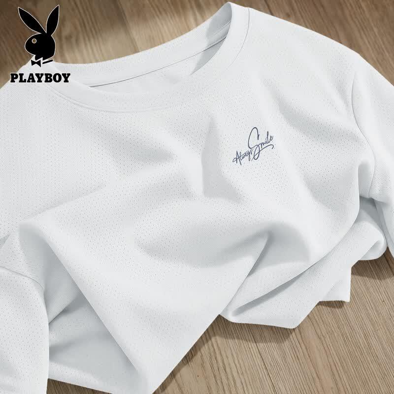 

PLAYBOY Men s Cooling Quick-Dry Loose Fit T-Shirt XL