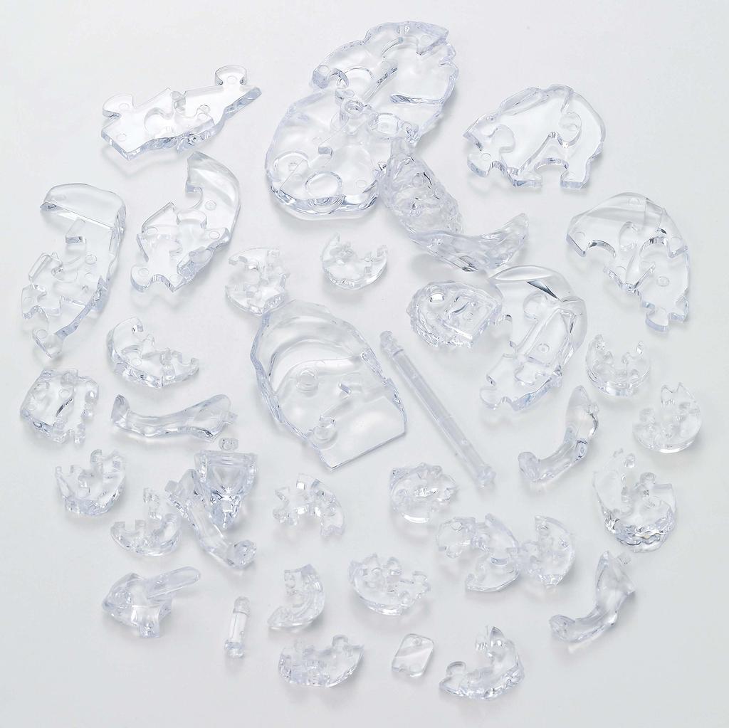 37-piece Crystal Puzzle Silver Wolf