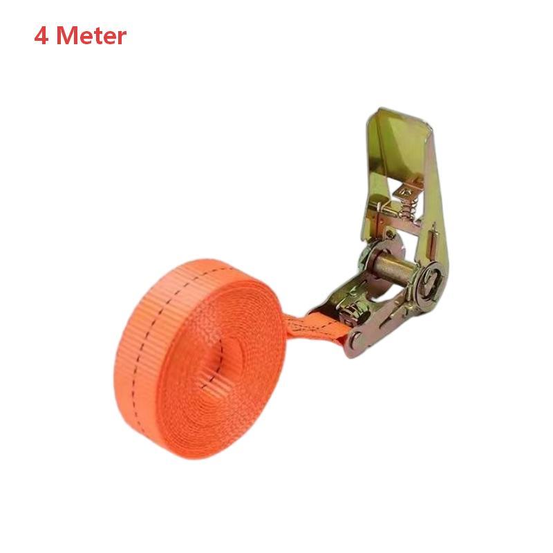 Heavy Duty Ratchet Tie Down Straps High Tensile Webbing Rustproof Metal Buckle for Camping Gear Securing