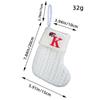 Embroidered Christmas Socks Alphabet Christmas Tree Pendant  Christmas Tree
