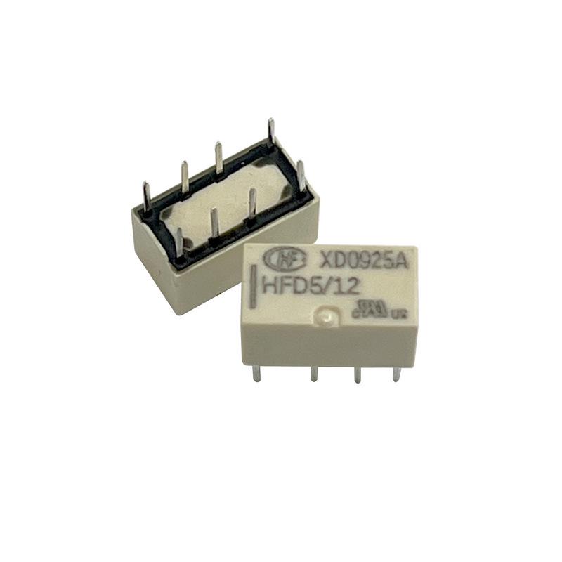 Brand New Hongfa HFD5/12 Power Relay, 2A, 12V, Direct Plug-In, Dual Changeover
