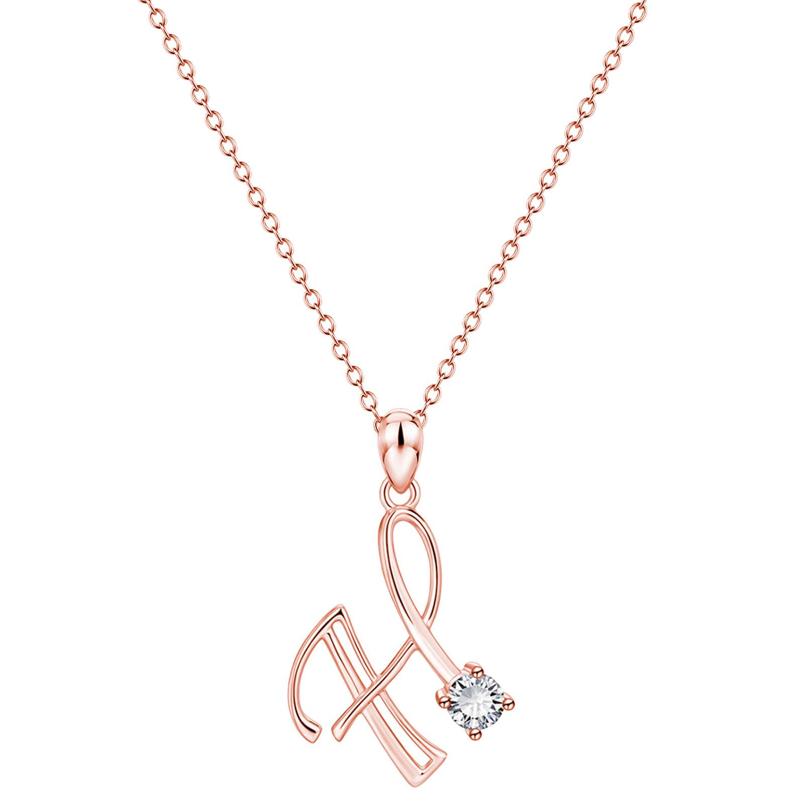 

Модные женские подарки 26 английских букв имени цепи кулон ожерелья ювелирные изделия