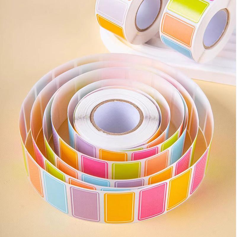 500 Colored Waterproof Labels Stickers Color-Coding Removable Labels Solid Colors Tags for File Classification Inventory Address