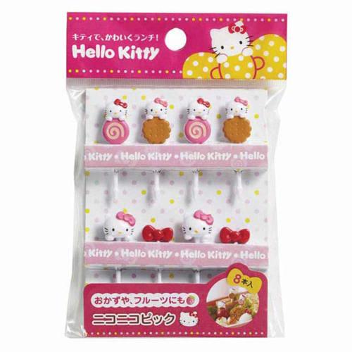 Torne Matboksgaffel, Hello Kitty Smilende Figur Bento, Hvit