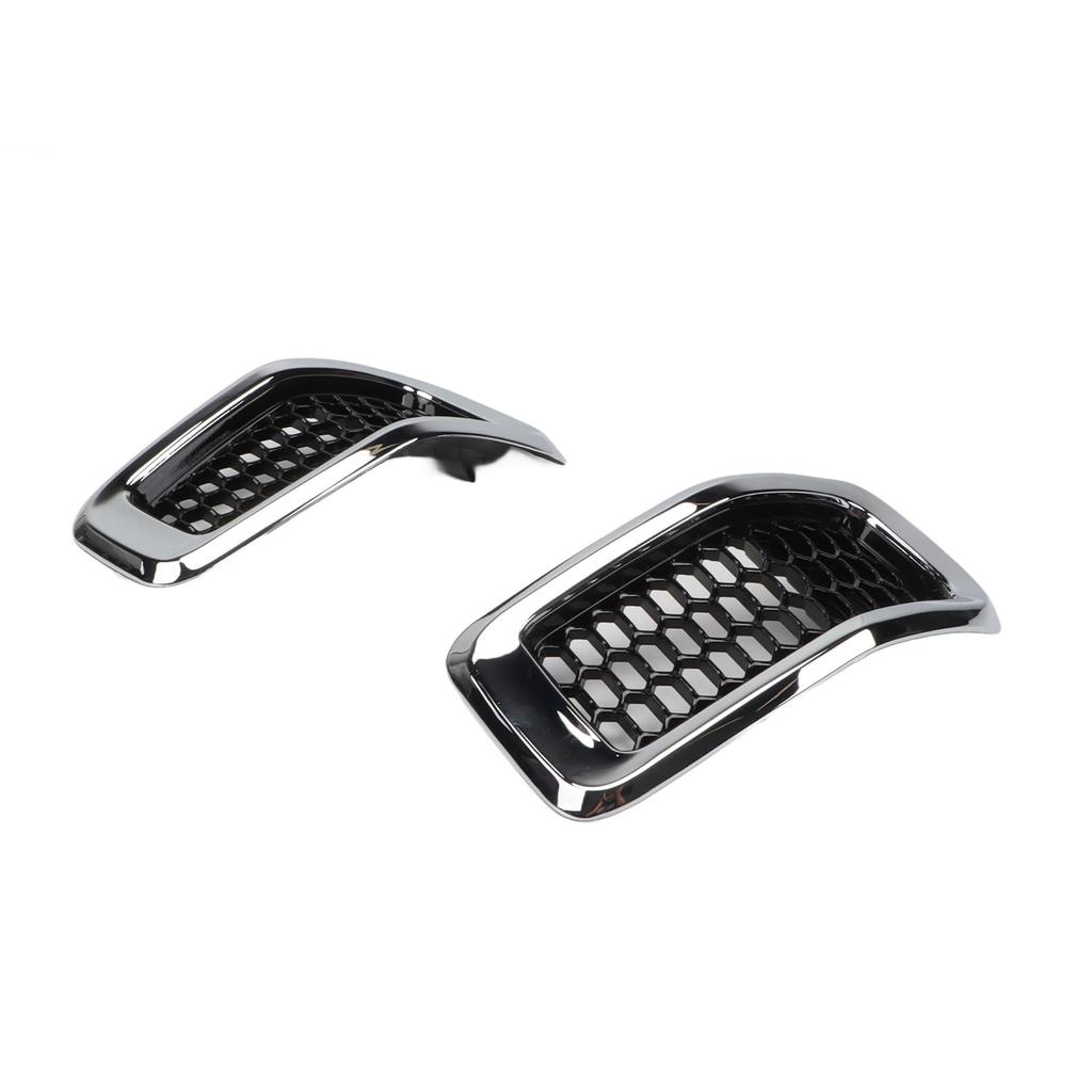 7Pcs Front Grille Cover 68303626AA Front Bumper Hood Grille Vent Insert Cover for Cherokee 2014 to 2018