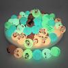 10pcs Luminous Bouncy Ball Glow In The Dark Elastic Ball Toys Rubber Solid Jumping Ball Kids Toys Christmas Party Birthday Gifts