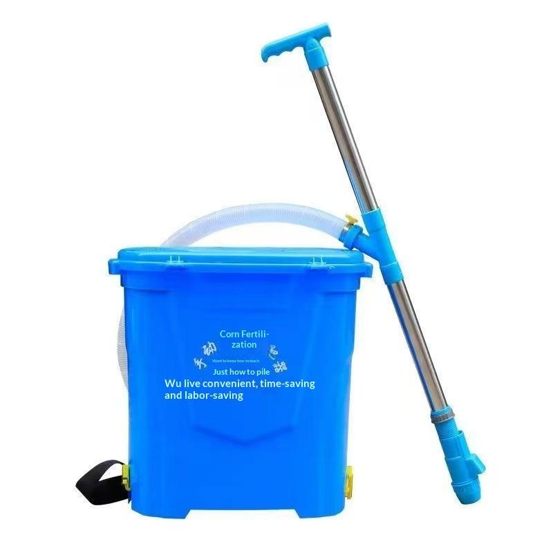 Manual Granular Fertilizer Applicator Labor Saving Adjustable Output For Agricultural Corn Cane Vegetable Garden Fertilizing
