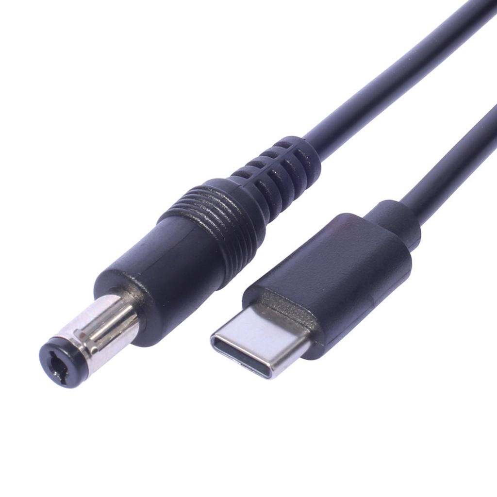 Universal Charging Cable USB C To DC5.5x2.5mm/DC5.5x2.1mm Male Extension Cord Power Extension Cord 5V/3A 15W Wire