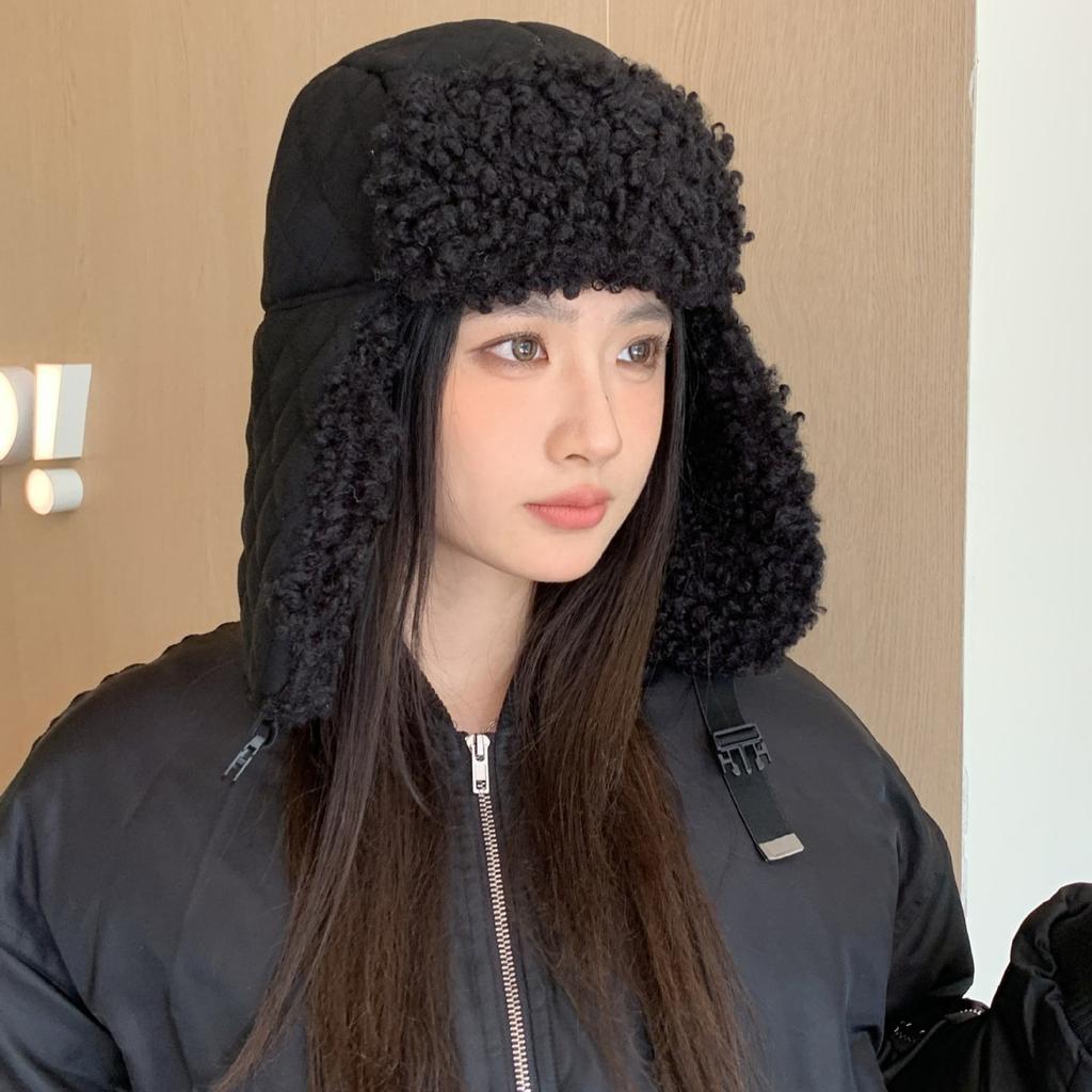 New Autumn and Winter Warm Lei Feng Hat Women's Fashion Ear Hat Cycling Hat Windproof Ski Hat
