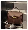 2025 Retro Frosted Kelly-Style Handheld & Crossbody Bag for Women - Autumn/Winter Fashion