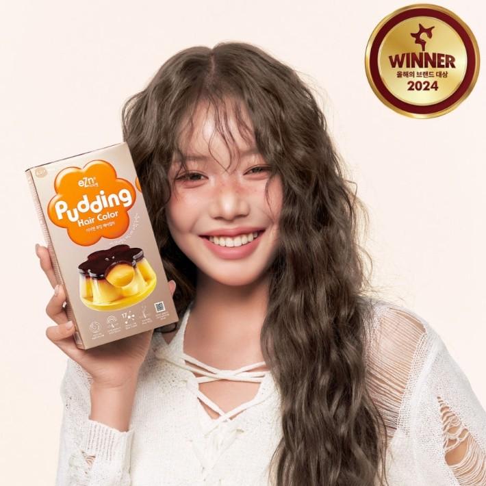 EZN Pudding Haarfarbe 6.01F Milchtee Braun (1 Einheit-140ml), Koreanische Haarprodukte