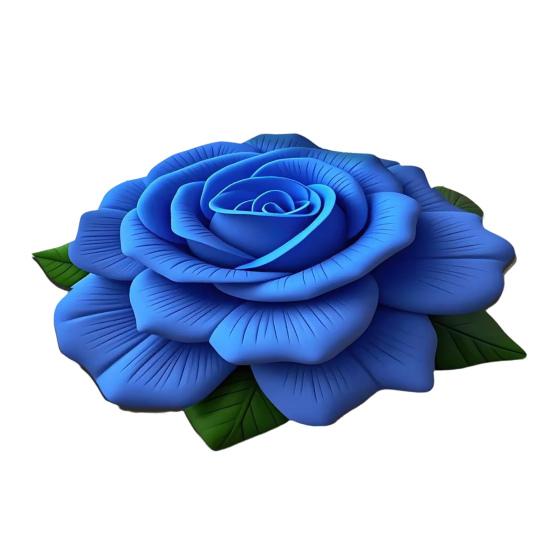 Diatomaceous Earth Bath Mat 3D Peony Pattern Quick Dry Floor Mat
