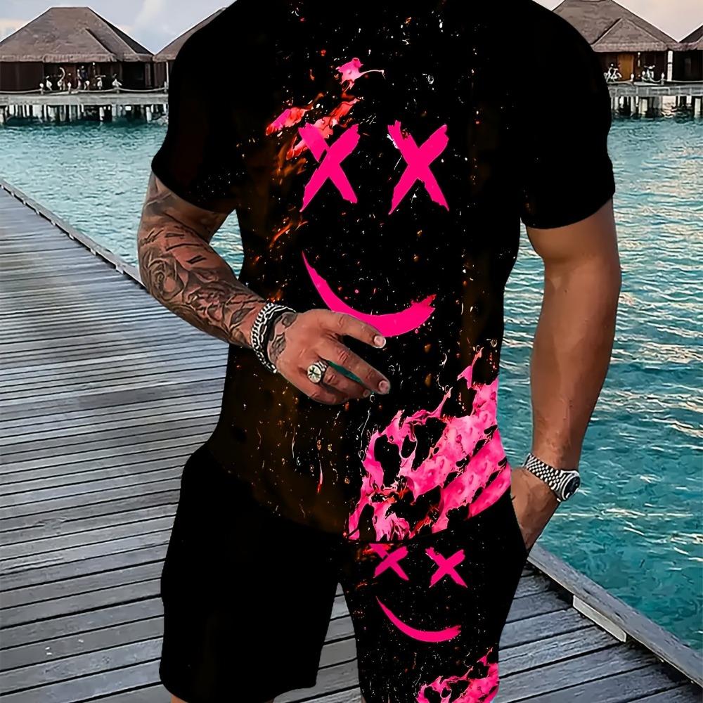 

Men s Summer Sportswear Set Garment Care:do Not Bleach Hand or Machine Washable 6XL