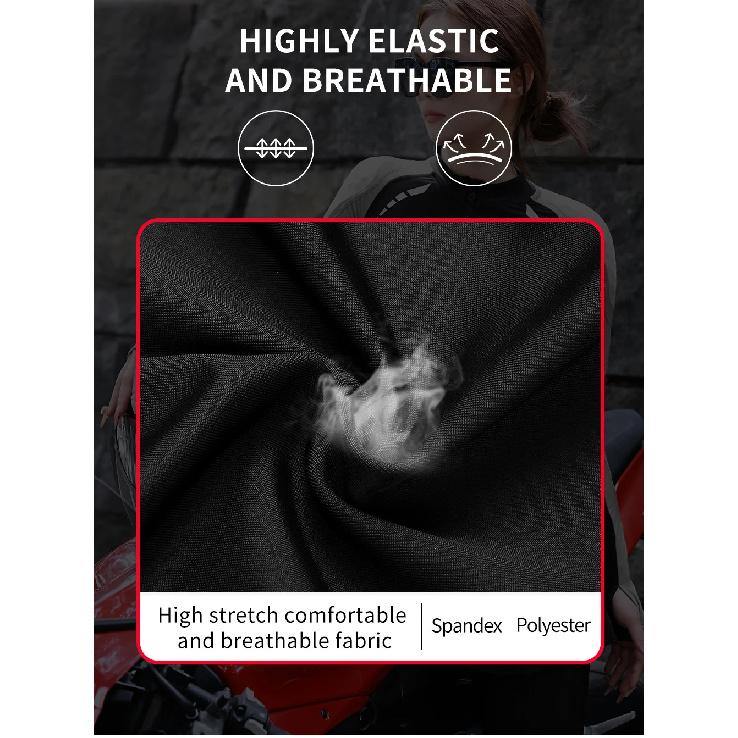 WOSAWE Women Motorcycle Jacket Body Armor CE Certified Summer Downhill Motocross Riding Clothing Protection Racing Reflective