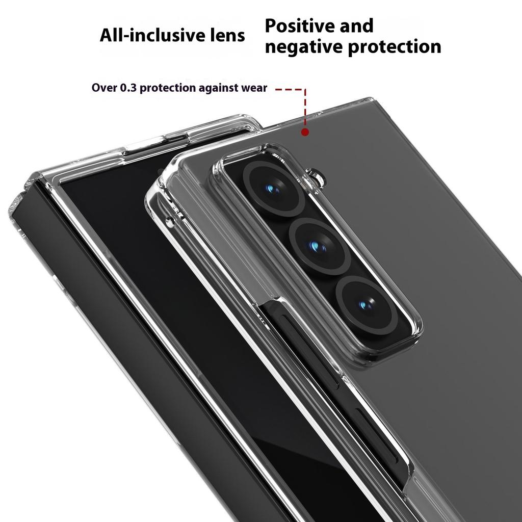 For Samsung Galaxy Z Fold Special Clear Case Anti-Drop Hard PC Phone Cover