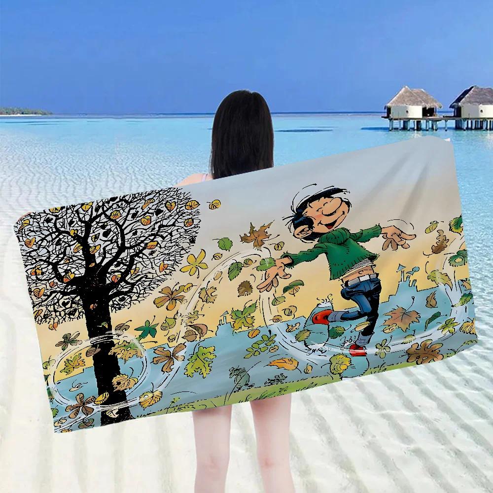 Gaston Lagaffe Beach Towel For Kids Bath Pool Vacation Gift Picnic Party Gift