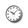 Lemnos Wall Clock Analog Hibiya Clock X Thickness 60mm Steel 204mm WR12-04