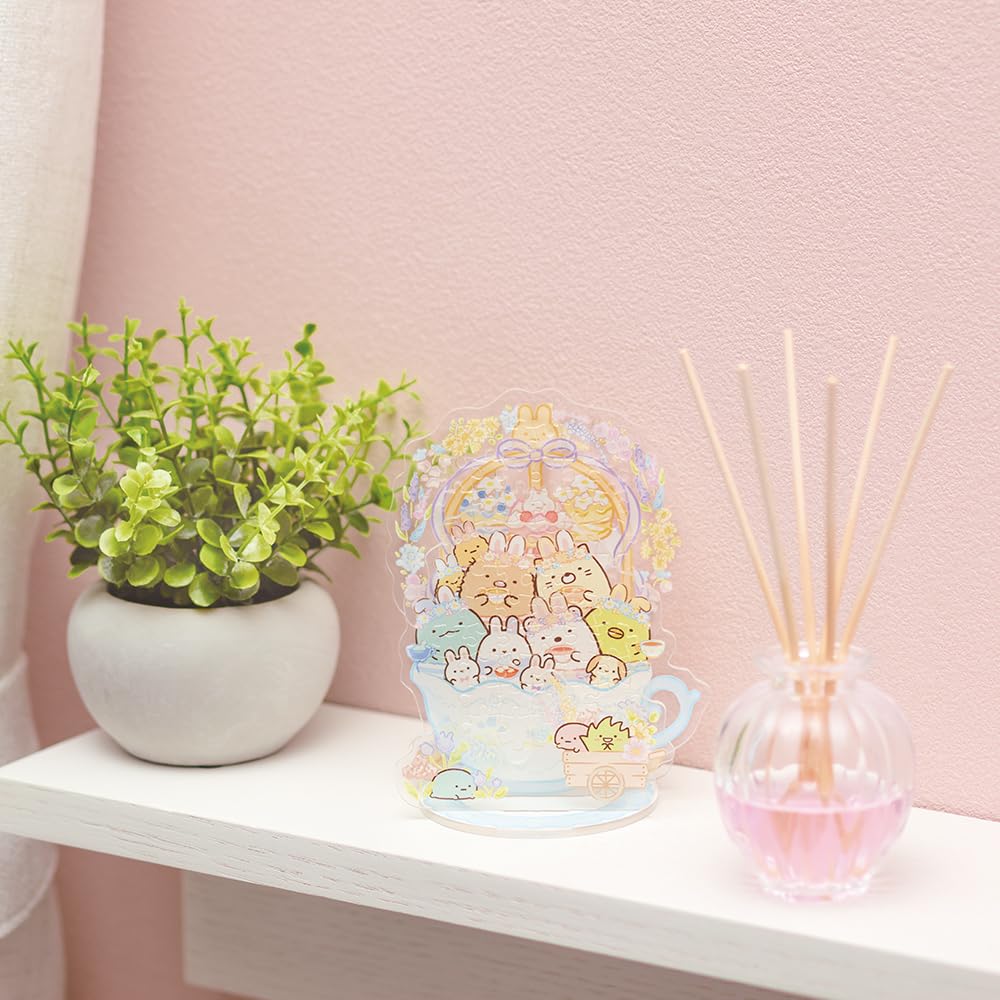 Puzzle Beverly x Akrylowy Sumikkogurashi Akrylowy Stojak Pop Tajemniczy Ogród Królika Puzzle do Złożenia i Klejenia 76 Kawałków [Stojak na Puzzle] [Nowa Wystawa]