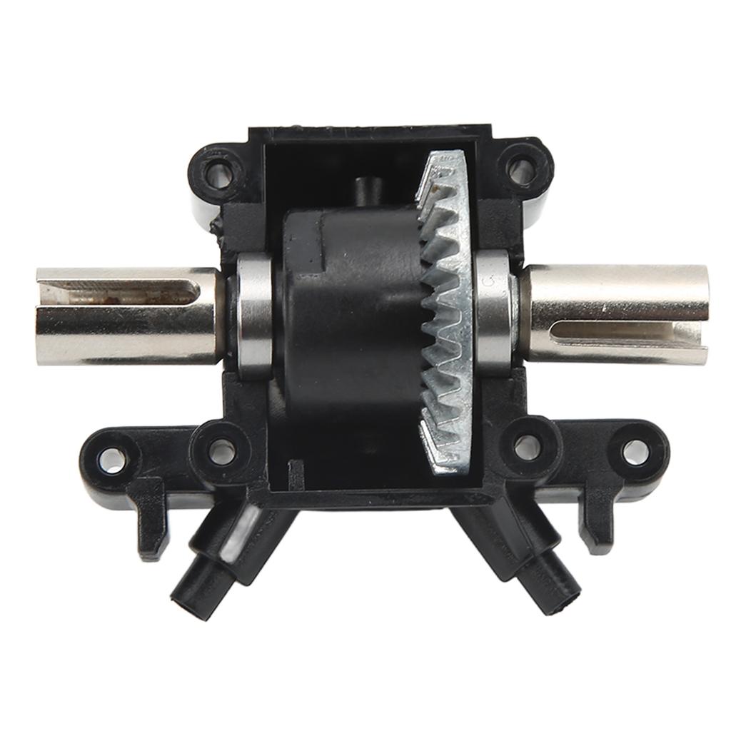 RC Car Plastic Upper Lower Gear Box Cover Stainless Steel Differential Set for Wltoys 1242812427 Remote Control Cars