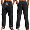 Nuovi Pantaloni da Lavoro Traspiranti a Sezione Sottile da Uomo per Tutte le Stagioni, Multi-tasche, Vestibilità Larga, Casual, alla Moda, Gamba Larga