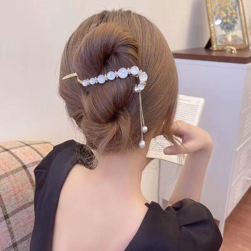 

11cm Trendy Tassel Metal Hair Claw Clip - Women s Elegant Updo Hair Accessory