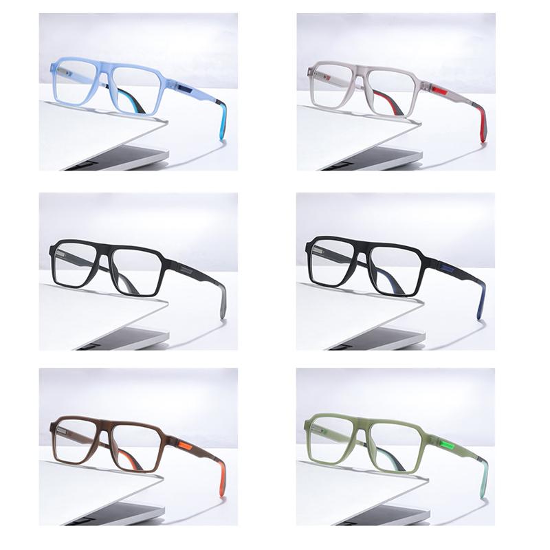 Xiaomi Men Women Square Photochromic Anti Blue Light Myopia Prescription Eyeglasses TR Frame 0.50 to 4.00 Diopters Daily Office 6078