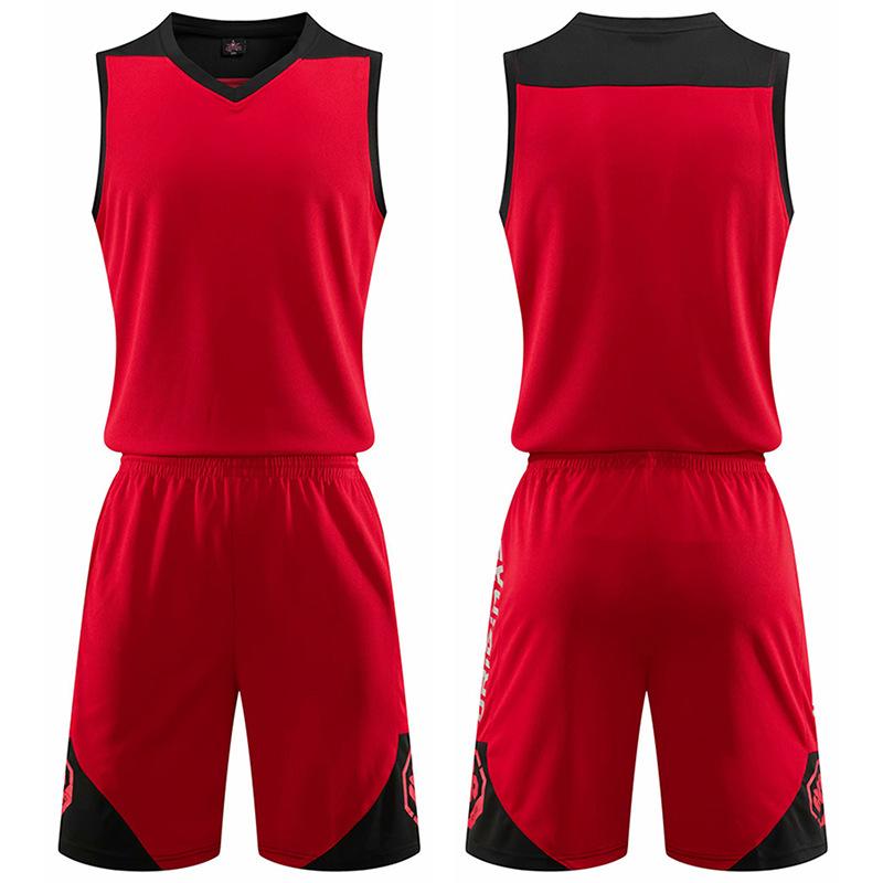 

Basketball Suit Men S And Women S Breathable Team Uniform Student Game Training Basketball Suit Children S Printed Sports Vest Trend small size 2xs красный