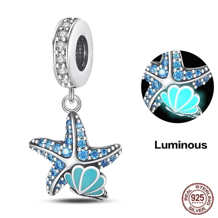 S Copper Charm Fit Original Bracelet Accessories Women Jewelry Blue Oceanoctopus Dolphin Ship Lighthouse