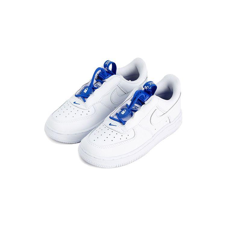 Nike Zapatillas Force 1 Toggle PS blancas Hyper Royal para niños CU5287-100