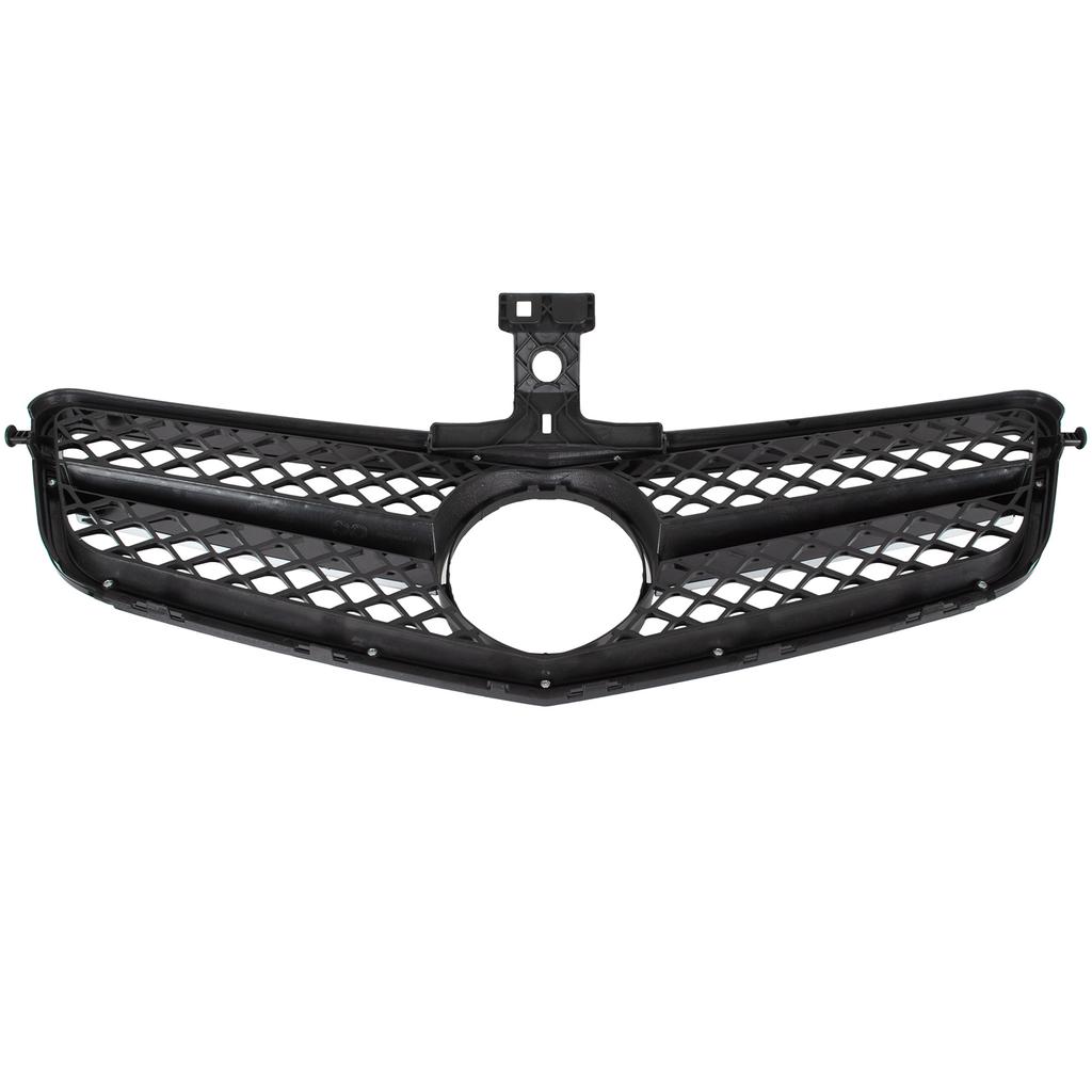 Mercedes C-Class W204 2019-2023 Grille Between Headlights PIANO BLACK & CHROME