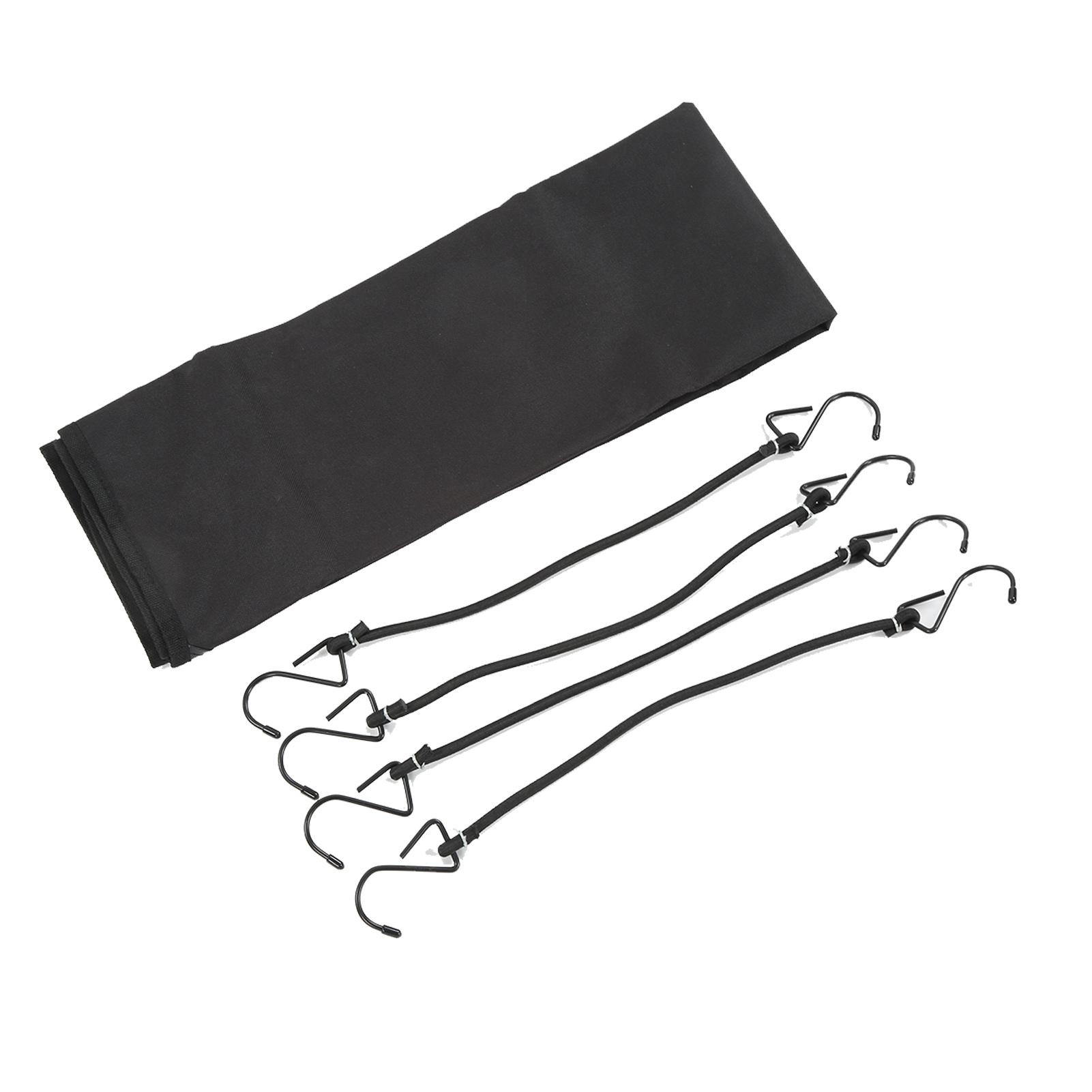 

Outdoor Air Conditioner Cover Waterproof Dustproof Wear Resistant Black Protective Cover with 4 Adjustable Metal Hooks