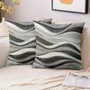 Pieces Abstract Wave Print Pillow Covers Polyester Sofa Decorative Cushion Cov Headboard Pillow (Without Pillow Core