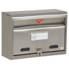 Green Life Wall-Mounted Post Box [Made In Japan] Rust-resistant 18-8 Stainless Steel, A4 Size Compatible, Padlock Attachable PH-50
