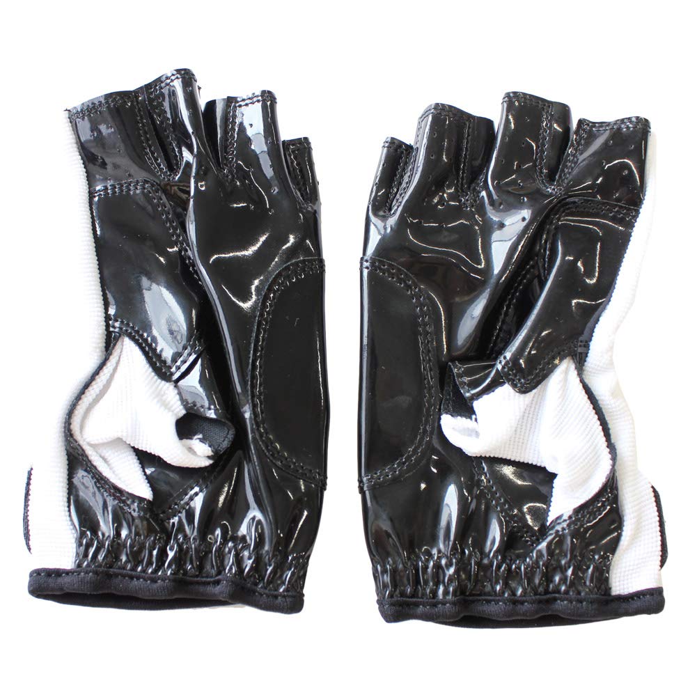 Mighty Grip Anti-Slip Tuck Gloves for Pole Dancing (White, M)