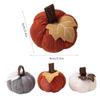 Set of 3 Colorful Decorative Autumn Pumpkins Designed for Enhancing Fall Seasonal Decor for Halloween and Thanksgiving Homes