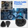 3PCS Waterproof Bike Seat Cover Elastic Fit Bicycle Saddle Dust Cover  Daily Riding