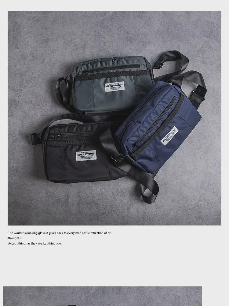 Herren Oxford Stoff Lässige Messenger Umhängetasche: Neuer Trend in der amerikanischen Street Fashion.