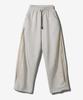 Paensyo Scissors Tuck See-Through Pants - Oatmeal