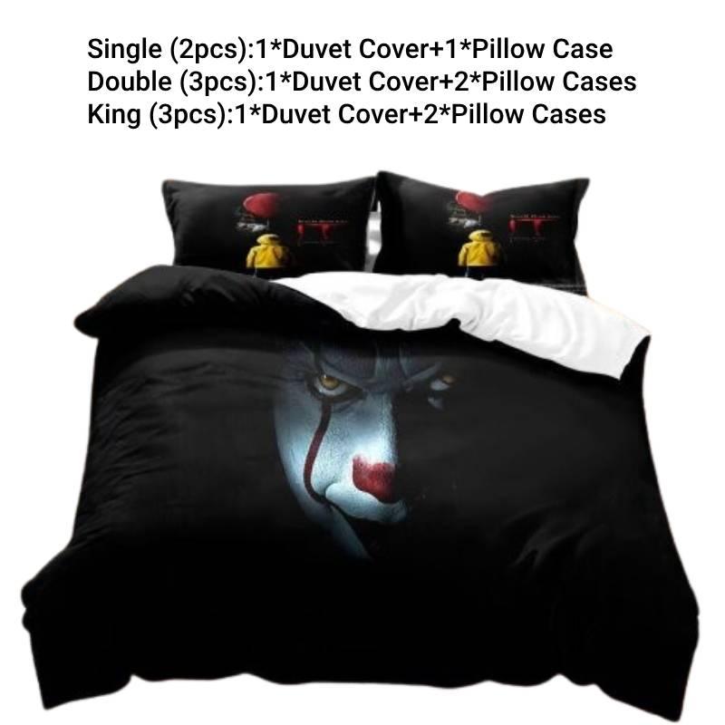 High-quality Bedding Set With Terrifying Character Prints Speed Sell Wish Export