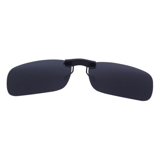 Portable Polarized Mirrored UV400 Clip-on Lens Sunglasses for Driving Fishing