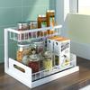 Kitchen Sink Storage Rack 2 Tier Under Sink Organizers And Storage Solutions Multi-purpose Bathroom Shelf Kitchen Organizer