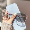 Photochromic Anti Blue Light Reading Glasses Large Square Frame for Women Men Farsighted Presbyopia 0 To +300