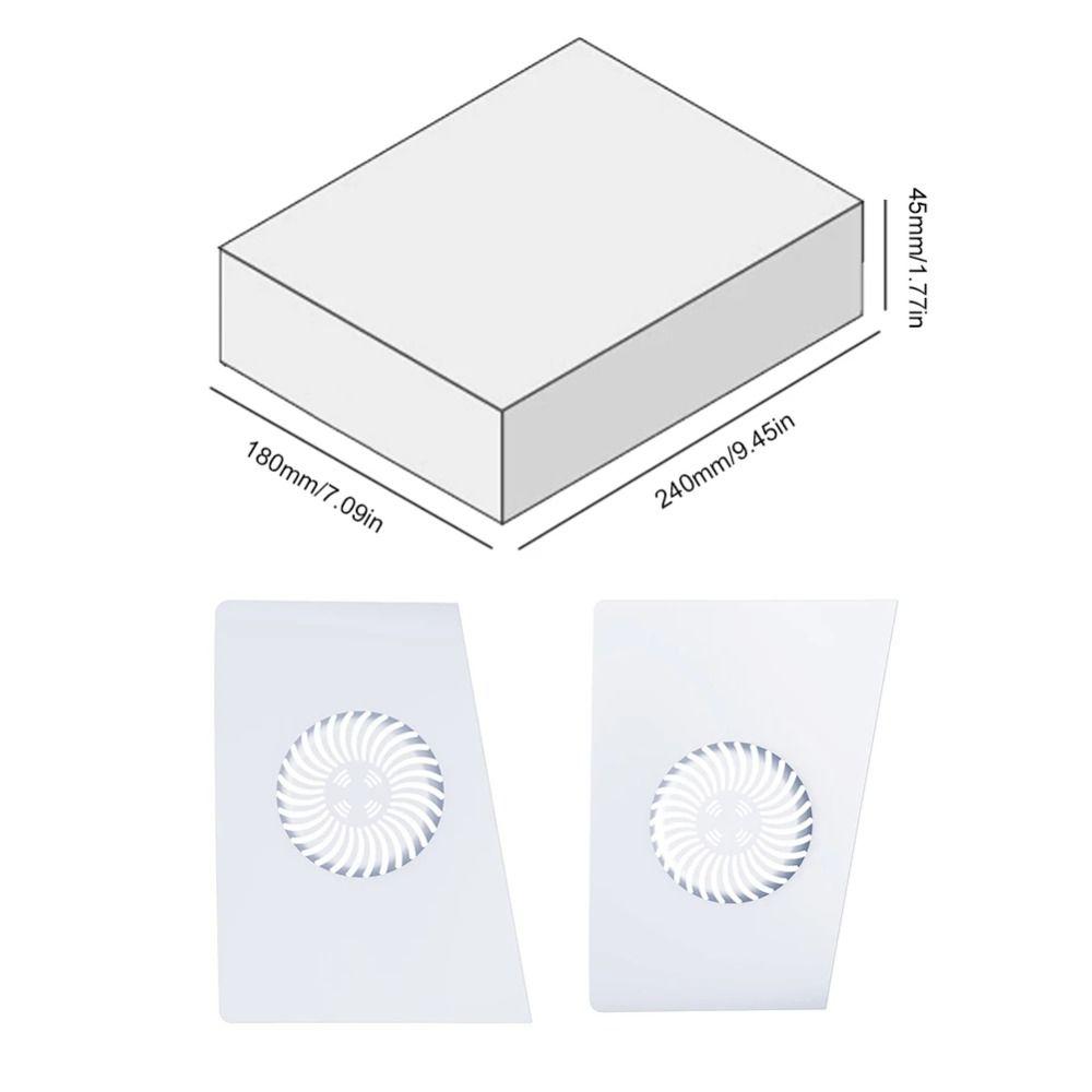 Øvre topp halvt øvre dekselplater Utskifting av kjøleventiler panelkonsoll frontplate for PS5 Slim