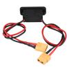 Large Current RC Airplane Model   with On/Off LED, Spare Port for Charging, Hvy Duty XT60 Connector, Male and Female Connectors,  and Convenient