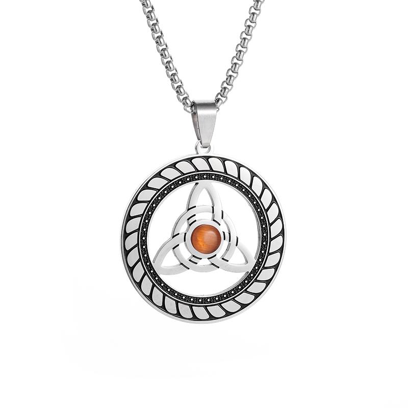 Exquisite Edelstahl beliebte Auge des Horus Medaille Halskette ägyptischen Totem Medaille Anhänger Männer Frauen Amulett Schmuck