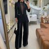 Fashion Casual Suit Women's 1116 New Commuter Personalized Small Blazer Straight Trousers Two-piece Set, Spot