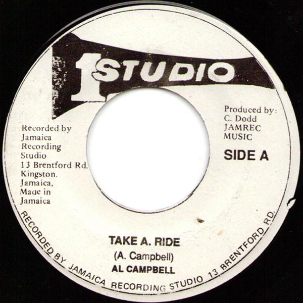 

7inch Record ALAN CAMPBELL 5 Take A Ride NONE Studio One Jamaica Reggae Ska Dub Used