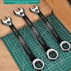 High Quality 6-15mm Dual-purpose Wrench Anti Slip Labor-saving Combination Ratchet Wrench Spanner Repair Tool
